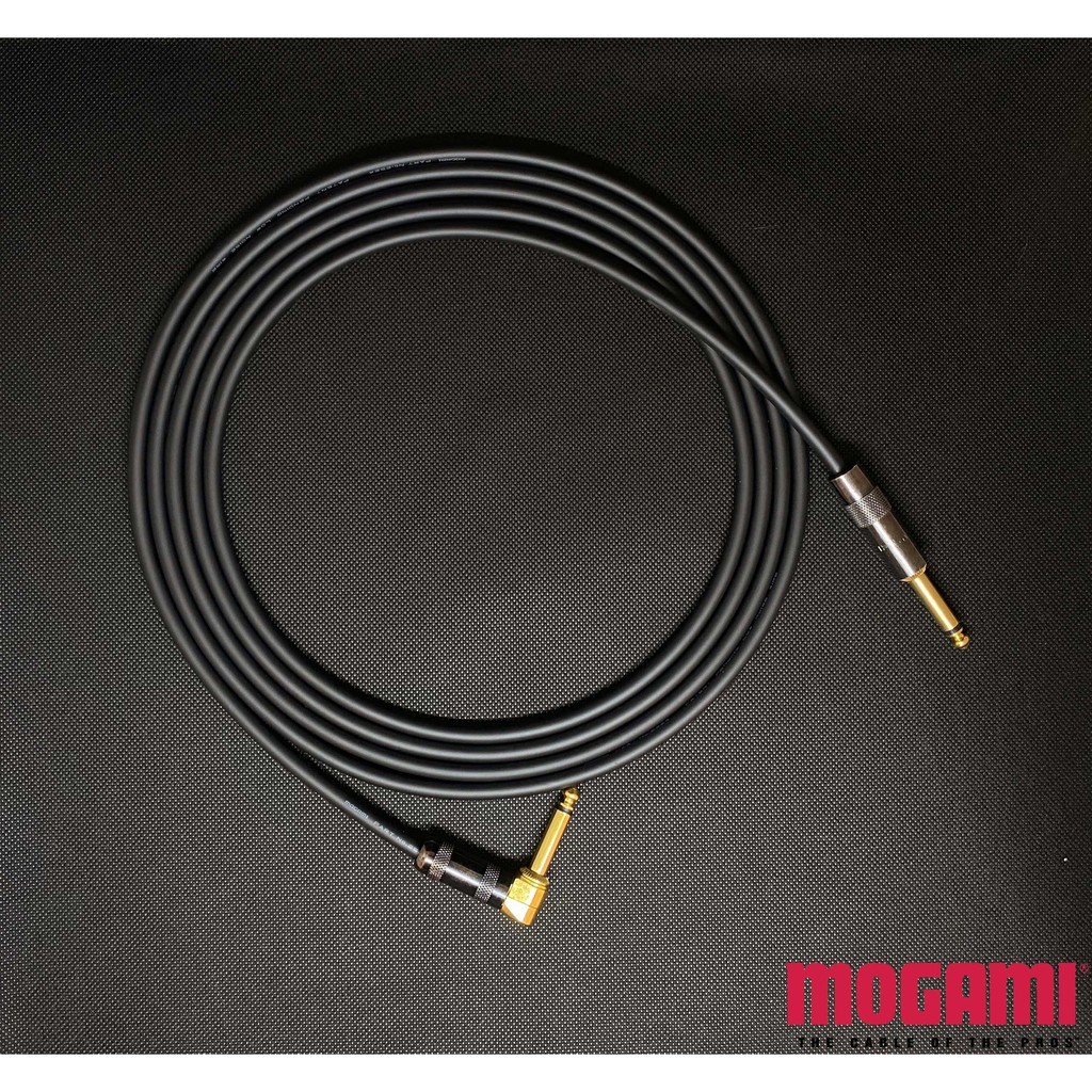 สายแจ็คกีตาร์ไฟฟ้า // MOGAMI 2524 + หัว G&H 6.35 มม. ตรง-งอ ความยาว 1-5 เมตร