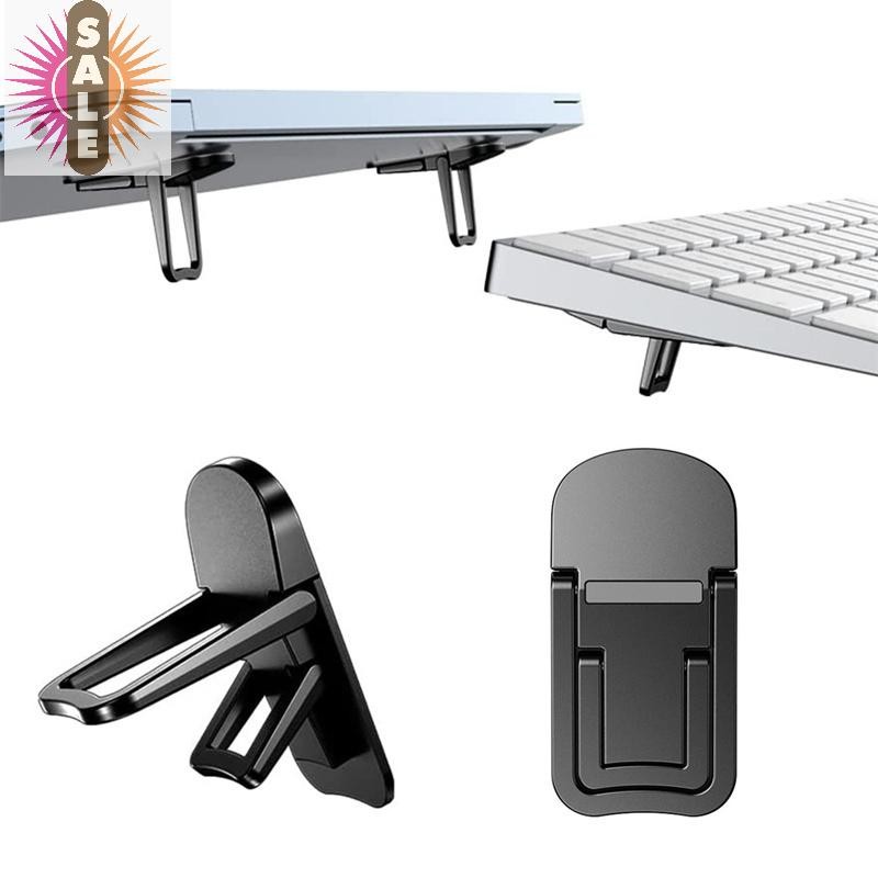บน 2 ชิ้นขาตั้งแล็ปท็อป Mini แบบพกพาผู้ถือพับ Nvisible แล็ปท็อป Riser สําหรับ Macbook Notebook Stand Cooling Holder A