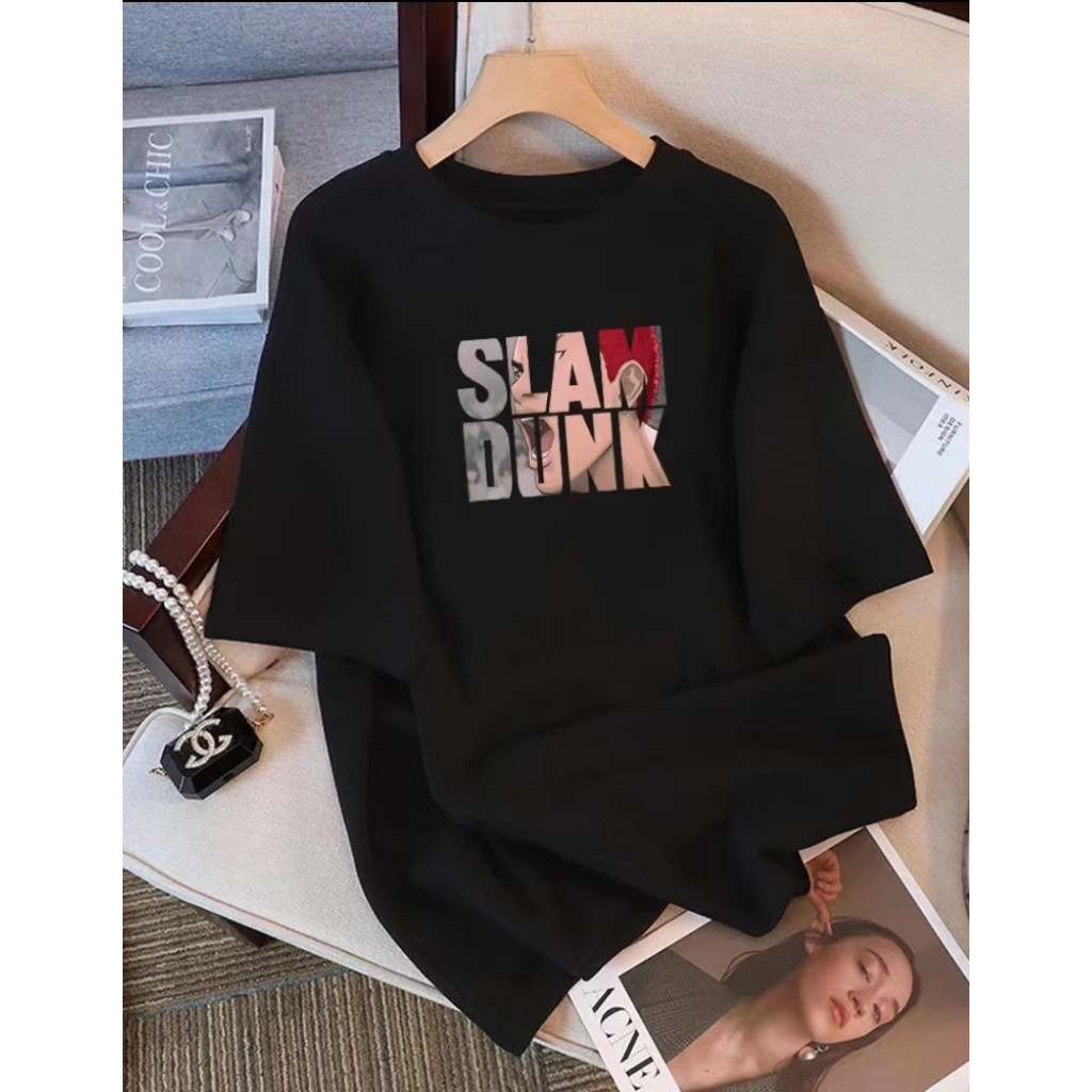 TOP พิมพ์อะนิเมะ เสื้อแฟชั่น"SLAMDUNK"ผ้าคุณภาพสูง ยืดหยุ่น ยับยาก ไม่ต้องรีด unisex จัดส่งจากประเทศไทย