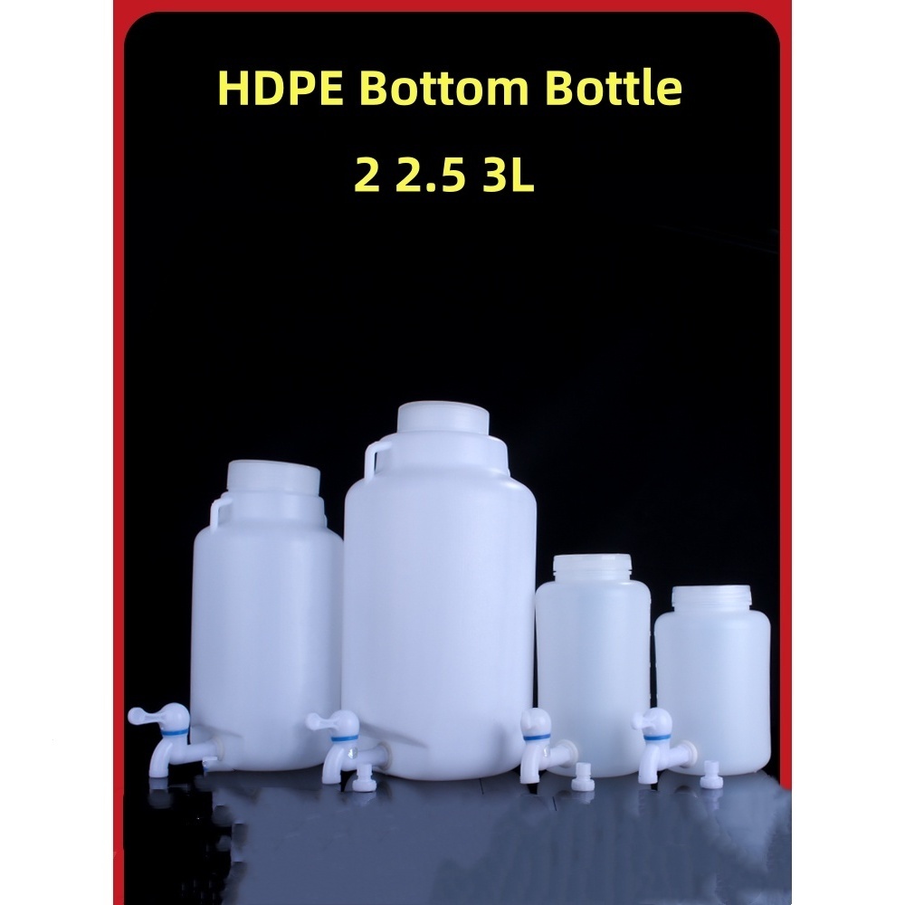 Hdpe ด้านล่างขวดหนาวงกลมถังพลาสติกขนาดใหญ่มือถือถังน้ํา 2L 2.5L 3L-1 ชิ้น