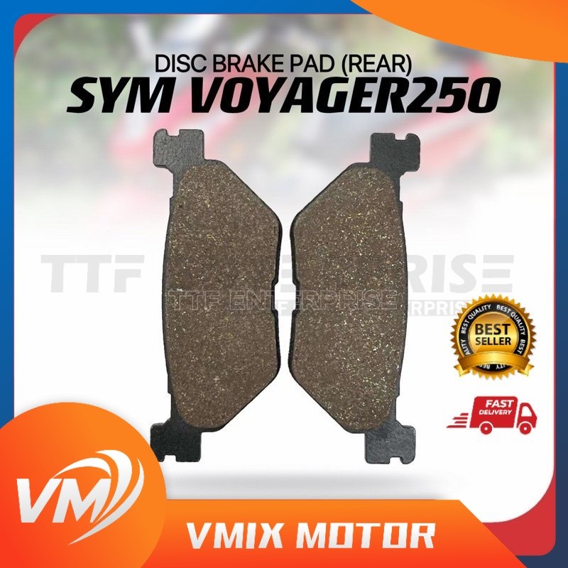 SYM VOYAGER250 ผ้าเบรก (หลัง) RV250 GTS RV 250 VOYAGER 250