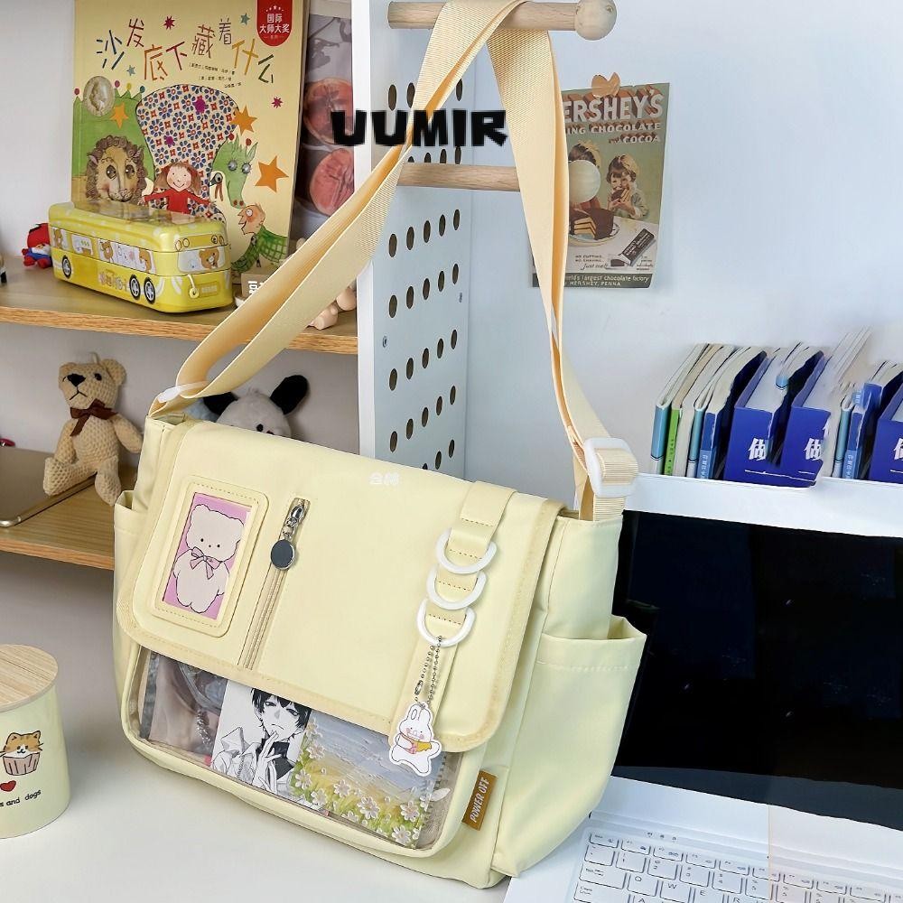 กระเป๋า JK Ita, กระเป๋าสะพายข้างใสญี่ปุ่นกันน้ํา, แผ่นแสดง DIY น้ําหนักเบา Y2K Harajuku กระเป๋านักเรียน