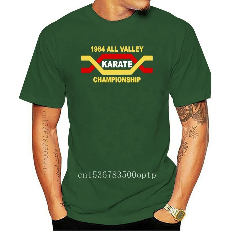 ใหม่ The Karate Kid All Valley Karate Championships เสื้อยืดภาพยนตร์ย้อนยุค