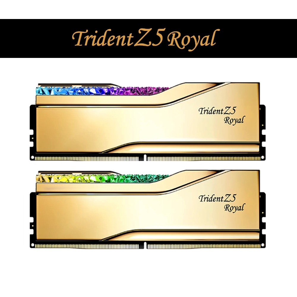 RAM G.SKILL DDR5 48/8400 Trident Z5 Royal RGB Gold (F5-8400J4052G24GX2-TR5G) 24GBx2 (40-52-52-134)