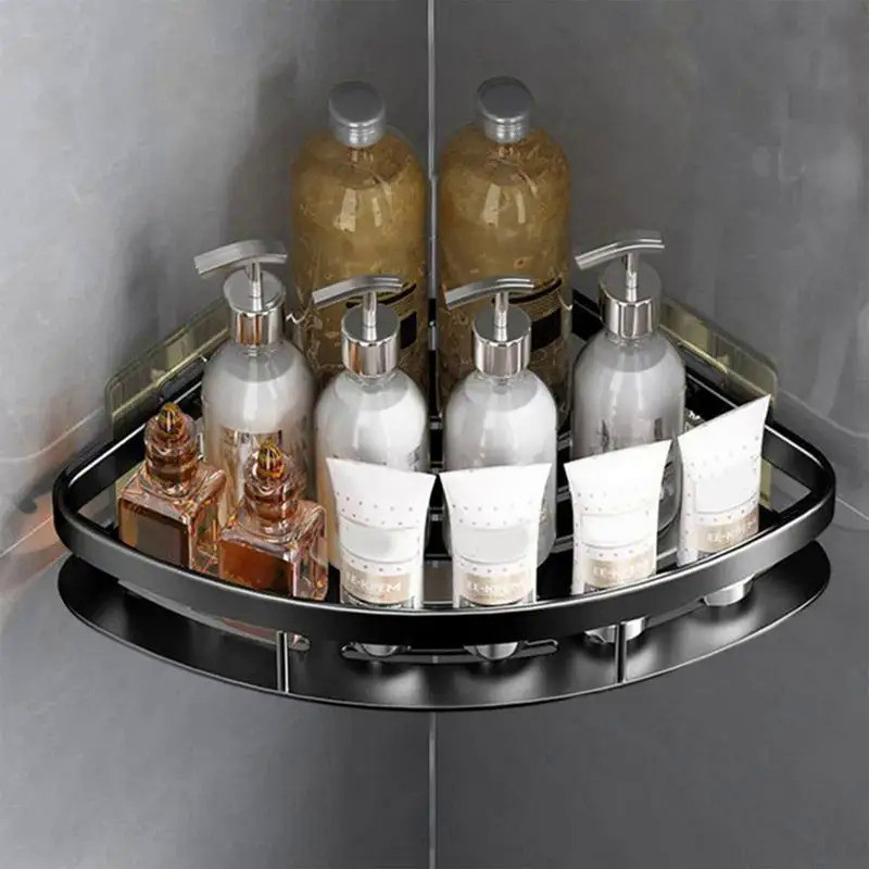 Bathroom Shelf Aluminum Alloy Shampoo Rack Makeup Storage Organizer Shower Shelf Bathroom Accessorie