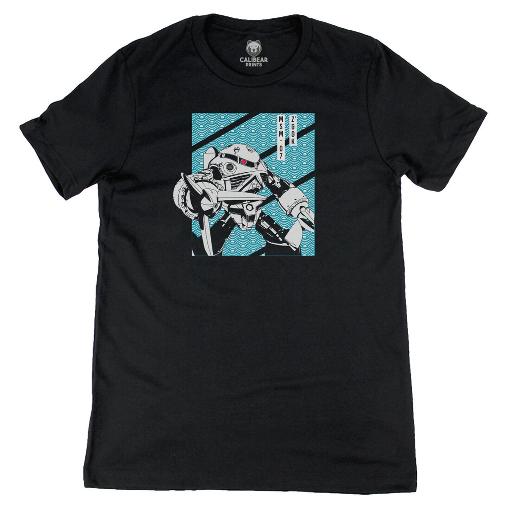 เสื้อยืดภาพศิลปะแอนิเมะ Gundam Msm-07S ZGok