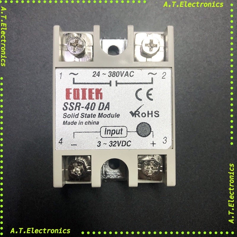 ถูกสุด! พร้อมส่ง ออกบิลได้ SSR-40DA FOTEK โซลิดสเตตรีเลย์ Solid State Relay 40DA DC TO AC