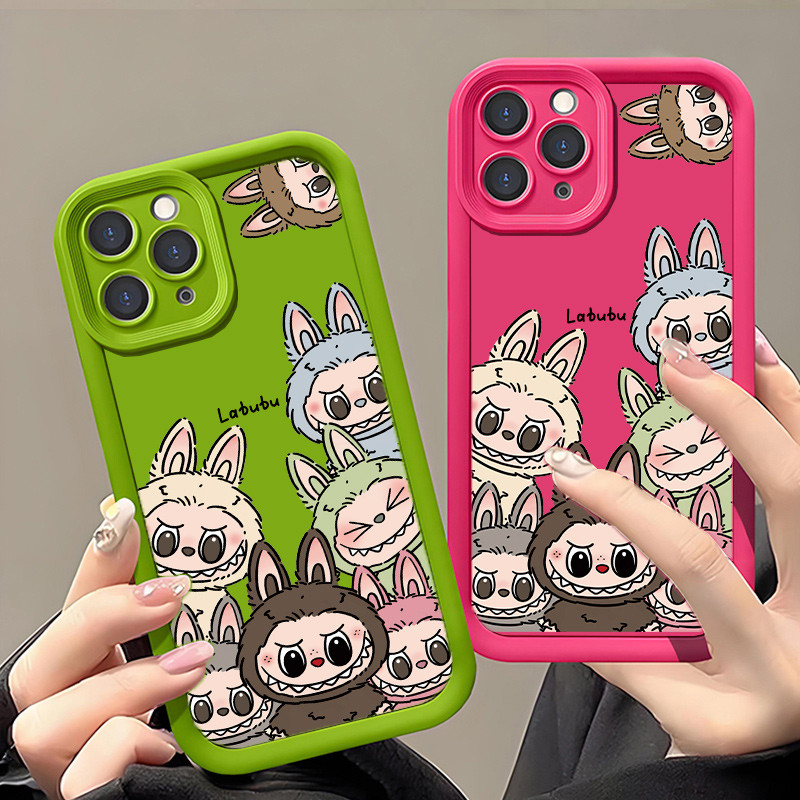 เคส Redmi 9A 9C 9T Note 9s Note 9 Pro Max 10A 10S Note 8 Pro 7 pro 10 5G A1 2022 A2 PLUS NOTE 10 PRO 4G Y0045S LABUBU Luxury Macaron Candy Color soft Cover phone Case