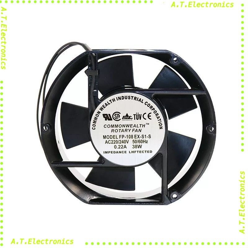 ￼พัดลมระบายอากาศแบบหัวตัด 6นิ้ว MODEL FP-108 EX-S1-S AC220-240V395฿สินค้าพร้อมส่ง สต๊อกในไทย