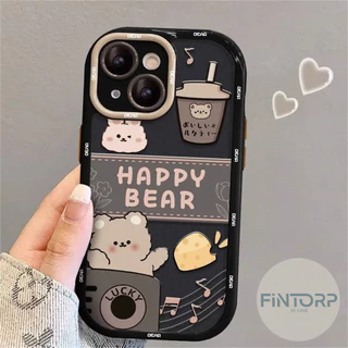 เคส For IPhone 11 7 8 Plus 15 16 Pro Max XR 12 13 14 X XS MAX 6 6s SE 2020 เคสโทรศัพท์กันกระแทกนุ่ม การป้องกันเลนส์กล้อง
