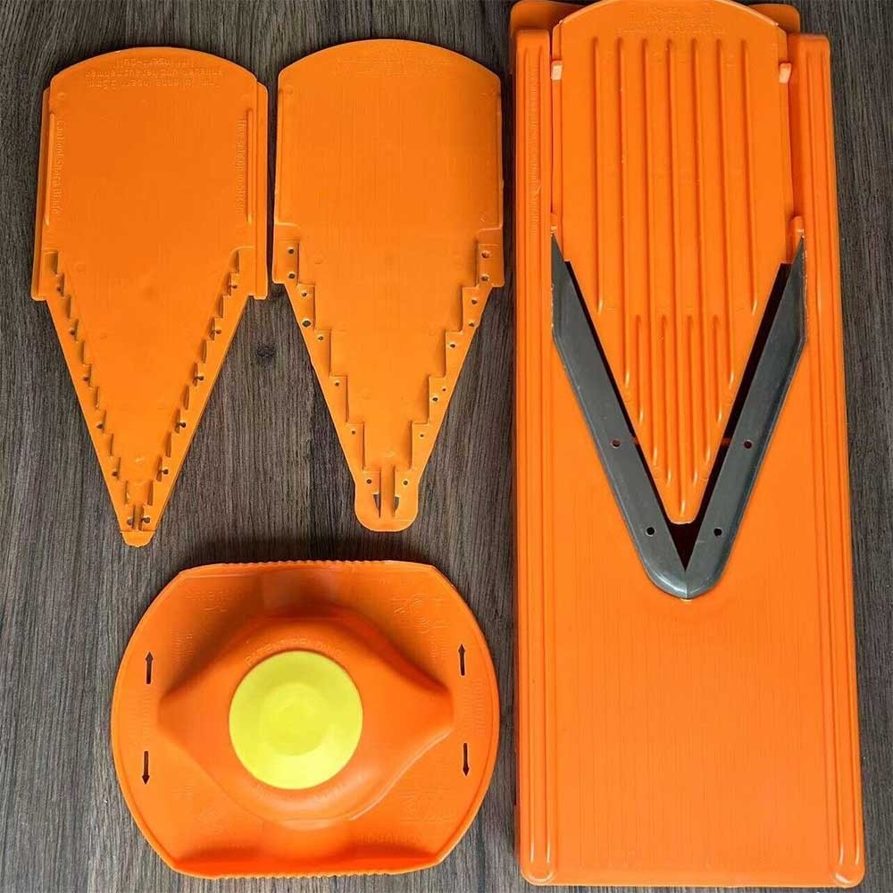 Orange multifunctional vegetable slicer, slicer, and slicer