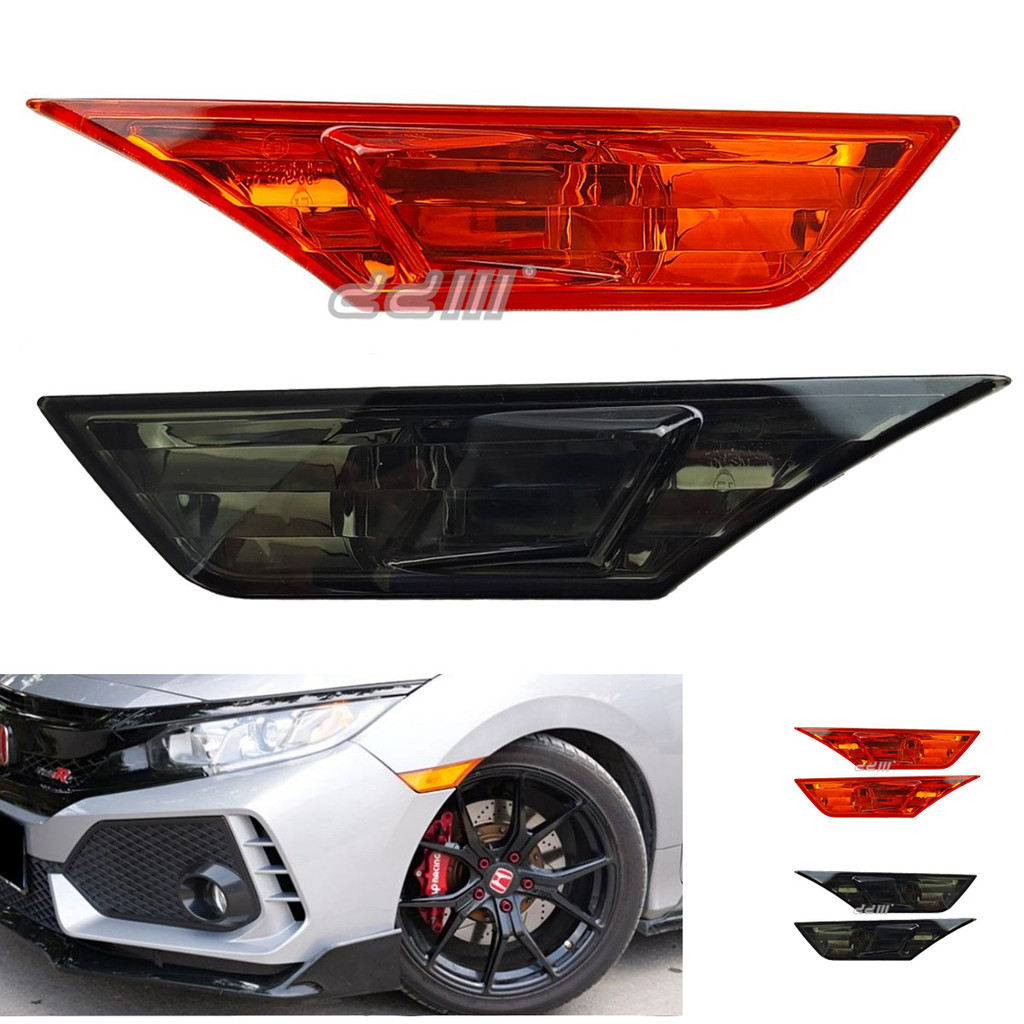 1 คู่รถด้านข้างไฟเลี้ยว Fender สําหรับ HONDA CIVIC TEA FC 2016 ~ 2021 ด้านข้าง Marker โคมไฟ 34300-TET-H01 34350