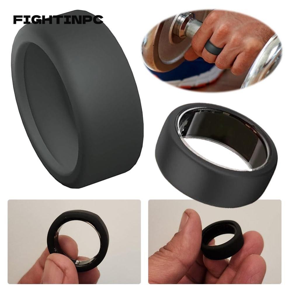 Fightinpc ปลอกซิลิโคนสําหรับ Oura Ring Protector, กันกระแทกแหวนซิลิโคนทนทาน, ทํางานอุปกรณ์เสริม Anti-Scratch ฝาครอบซิลิโคนสําหรับ Oura Ring Gen 3