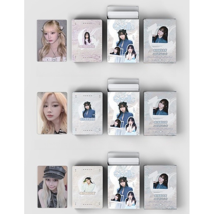 50-124 ชิ้น/กล่อง AESPA Holographic Photocards SUPER BEING HOT MESS Armageddon 1st อัลบั้ม Supernova เลเซอร์โฮโลแกรม Lomo การ์ด KARINA NING ฤดูหนาว GISELLE SOLO Kpop โปสการ์ด
