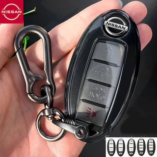 Nissan navara Note navara-np300 almera kicks juke Cube Pulsar lavina micra teana tiida sylphy เคสกุญแจรถโปร่งใสฝาครอบกุญแจ