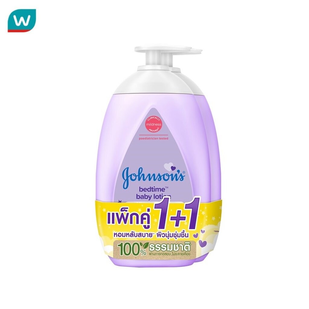 Johnson's จอห์นสัน เบบี้ โลชั่น เบดไทม์ 500 มล.แพ็คคู่ โลชั่นบำรุงผิวกาย ครีมทาผิว