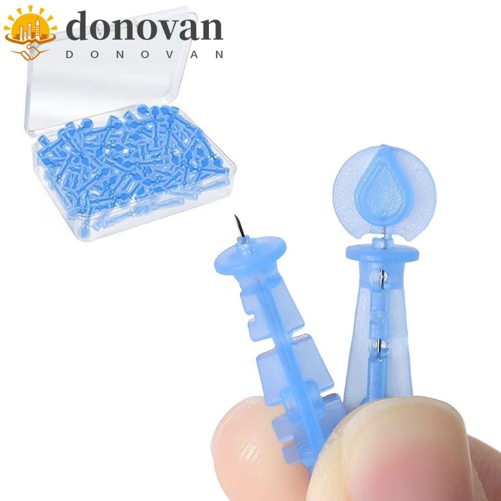 Donvan 50 ชิ้น/กล่องทิ้งเข็มสิว, Skin Care Pimple Pins Blackhead Remover เครื่องมือ, Skin Care Tool 