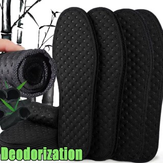 พื้นรองเท้าตาข่ายถ่านไม้ไผ่ 1 คู่ - แผ่นรองเท้าแทรกระบายอากา…