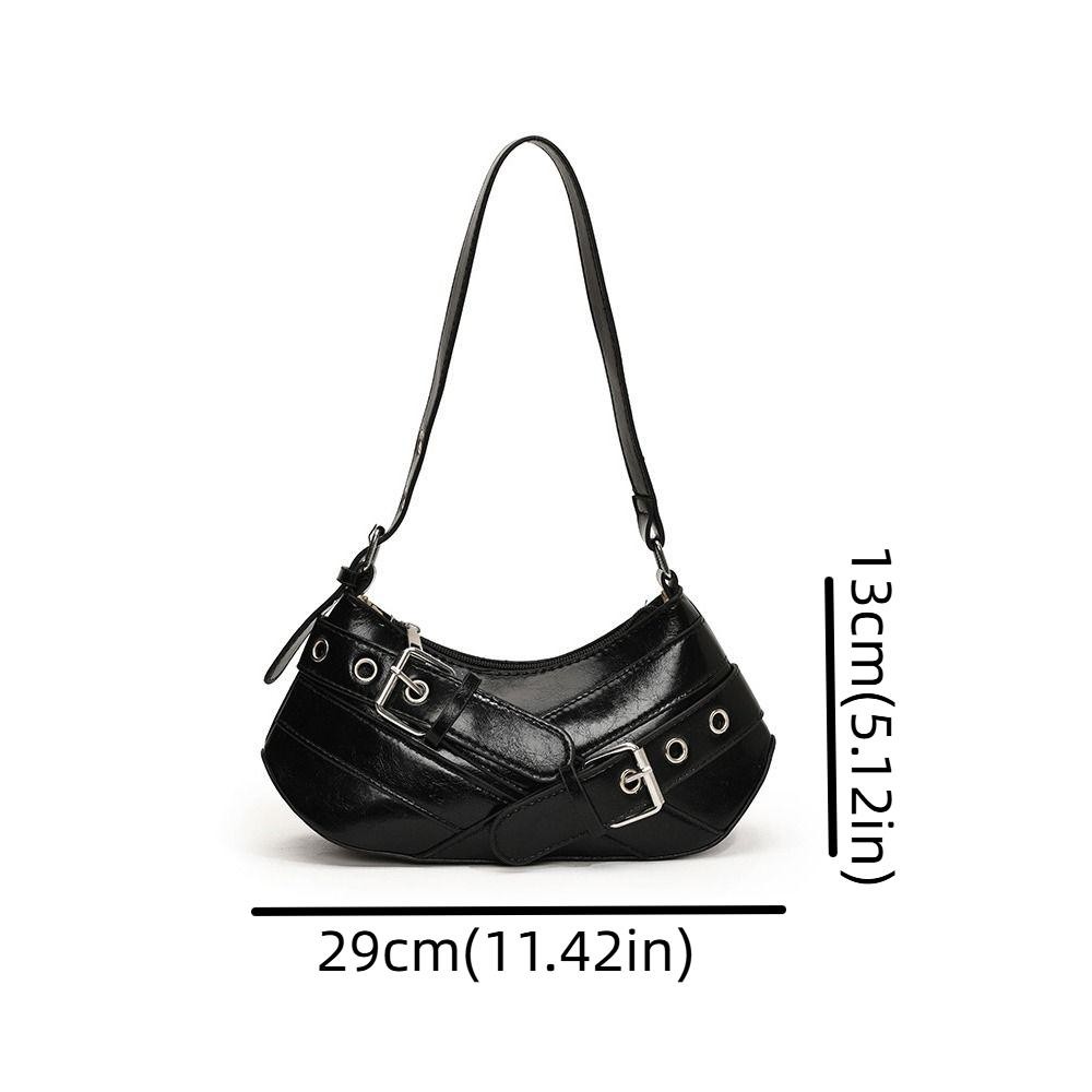 Luxeliving เข็มขัดหัวเข็มขัดรักแร้กระเป๋า, ออกแบบใหม่ Y2k Y2k กระเป๋าสะพาย, Vintage Gothic Punk Harajuku เผ็ดสาวกระเป๋าถือผู้หญิง