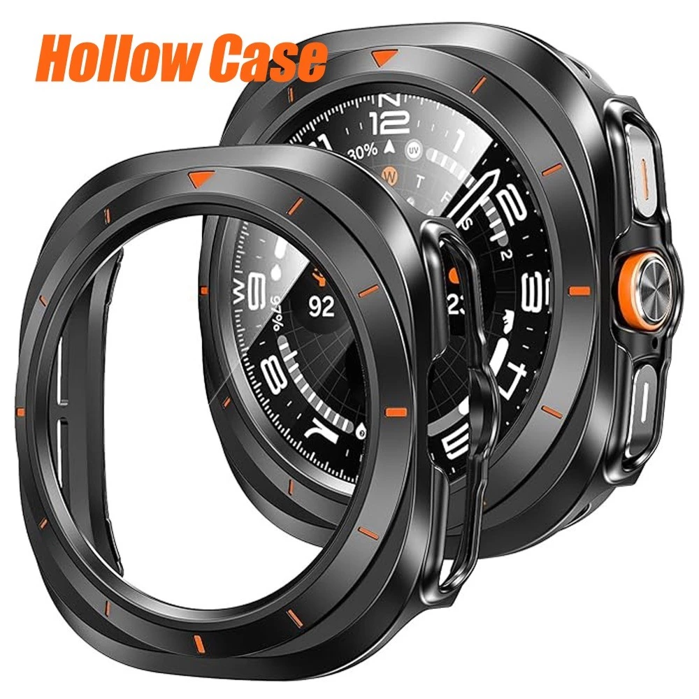 สําหรับ Samsung Galaxy Watch 8Ultra 47 มม.PC Hollow Case Protector นาฬิกา 7Ultra 47 มม.กรอบ Drop ทนป้องกันกรณีกันชน