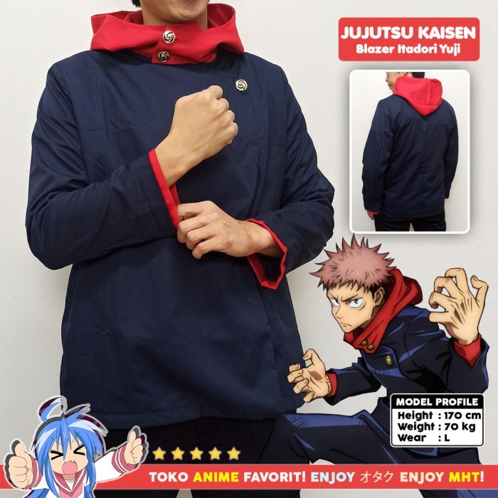 เสื้อแจ็คเก็ตอนิเมะ Gakuran Jujutsu Kaisen Itadori Yuji Sukuna