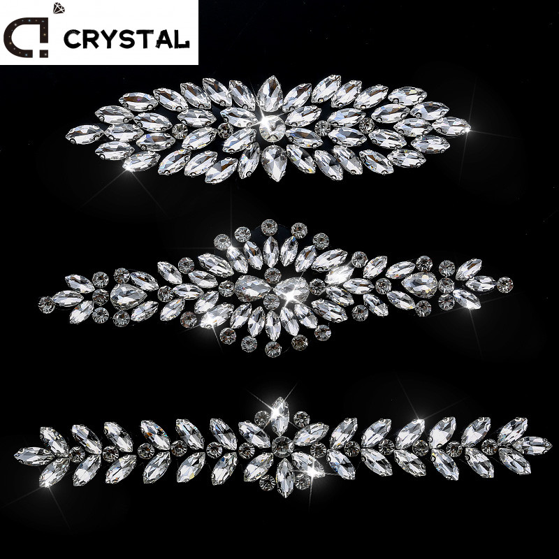 Ducrystal 1 PC Self-กาวคริสตัลสติกเกอร์Glitter Rhinestoneสําหรับชุดรองเท้าตกแต่งDIY Artหัตถกรรม