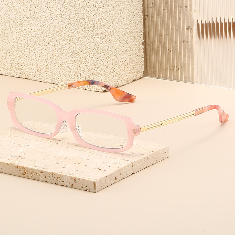 HS2224 กรอบสี่เหลี่ยม Photochromic Presbyopia แว่นตากล้องอ่านหนังสือ แฟชั่น Unisex