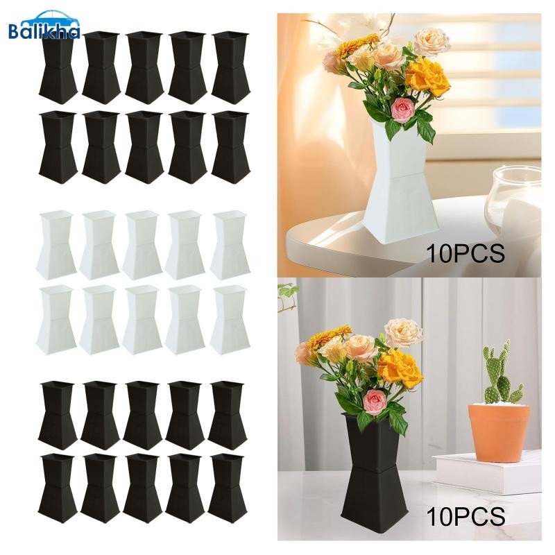 บาลิข่า ฐานจัดดอกไม้ 10 ชิ้น อุปกรณ์จัดงานแต่งงาน DIY ประหยัดพื้นที่
