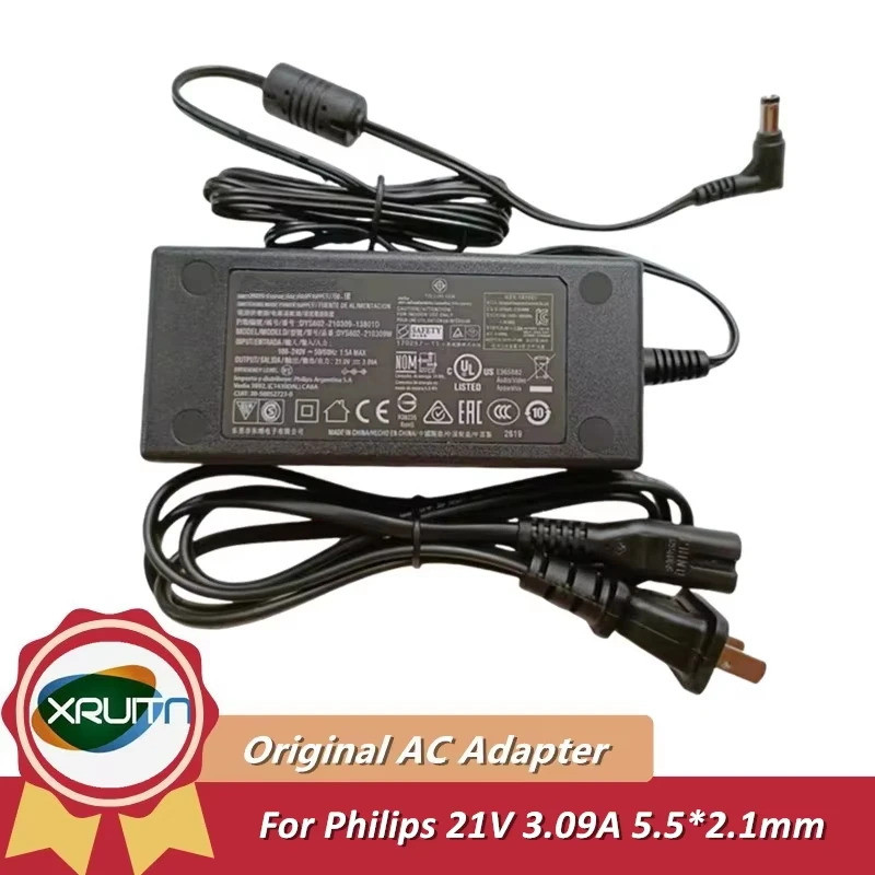 ของแท้ สําหรับ PHILIPS Switching Power Supply Charger DYS602-210309W 21V 3.09A 64.89W 65W DYS602-210