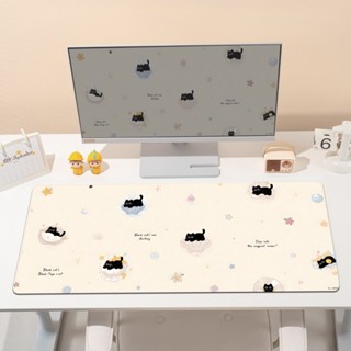 แผ่นรองเมาส์ Planet Cat Office Work ตําแหน่งตารางการพิมพ์ HD…