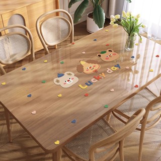 เสื่อโต๊ะกระจกนุ่ม เครื่องใช้ภายในบ้าน✓ โปร่งใสโปร่งใสนุ่มแก…