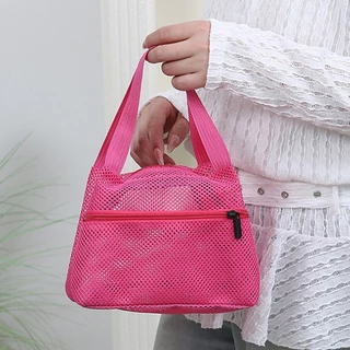 NNNEDYEMX Wash Storage Bag พับได้​​ กระเป๋าชายหาดตาข่ายแห้งเร็ว​​, ​​ความจุขนาดใหญ่​​ ​​ตาข่ายระบายอากาศน้ําหนักเบา​ กระเป๋าแต่งหน้าผู้หญิงใช้ในชีวิตประจําวัน​​
