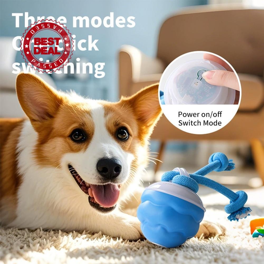 ใหม่ Interactive Dog Ball ของเล่น Touch เปิดใช้งาน,ชาร์จเสียงของเล่นสุนัข Active Rolling D1j2