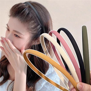 ที่คาดผมเนื้อแมตต์สีสันสดใสสำหรับเด็กผู้หญิง กันลื่น ออกแบบเรียบง่ายและทันสมัย