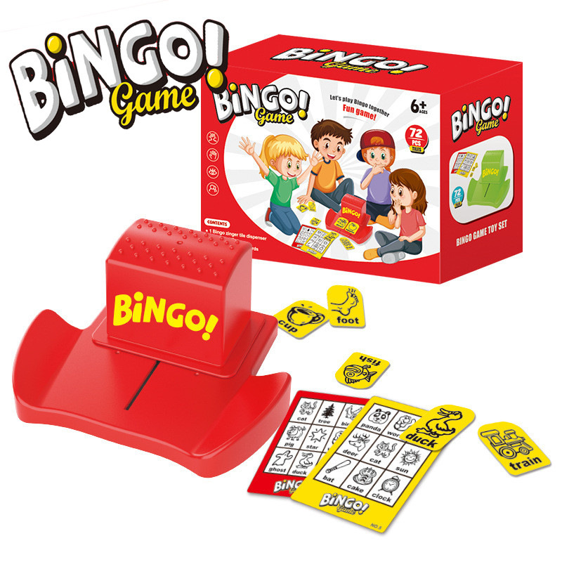 เกมบิงโก Bingo เกมบิงโกกลุ่ม เรียนรู้คำศัพท์ภาษาอังกฤษ เล่นกับกลุ่มเพื่อน ครอบครัว เล่นได้ 2 - 4 คน