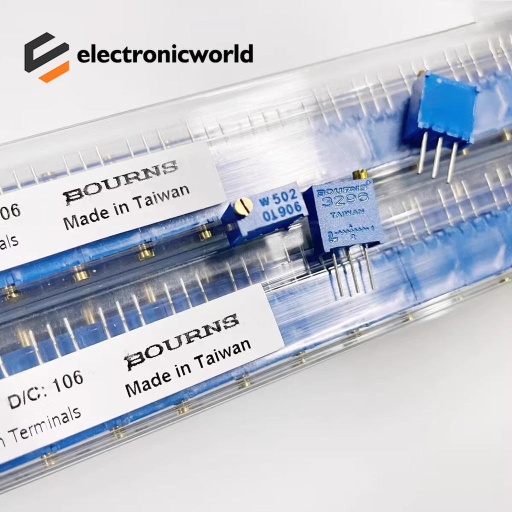 ((50 ชิ้น/หลอด) Original BOURNS Precision Potentiometer 3296W 202 2K W202 502 104
