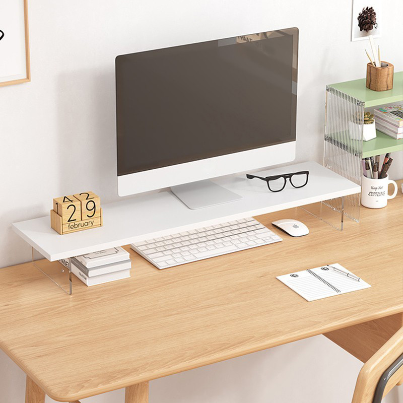 ชั้นวางจอคอมพิวเตอร์ขนาด 60 ซม. ชั้นวางจอคอมพิวเตอร์อะคริลิกแบบลอยตัว ชั้นวางจอคอมพิวเตอร์แบบยกสูง ขาตั้งจอสำหรับพีซีหรือแล็ปท็อป