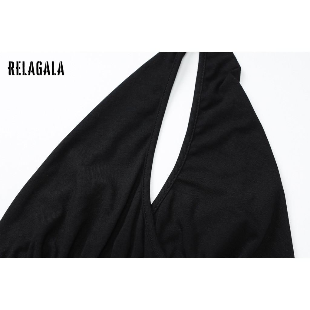 RELAGALA Bras สไตล์เสื้อกล้ามเปลือยหลัง เซ็กซี่สีทึบ — صورة 8