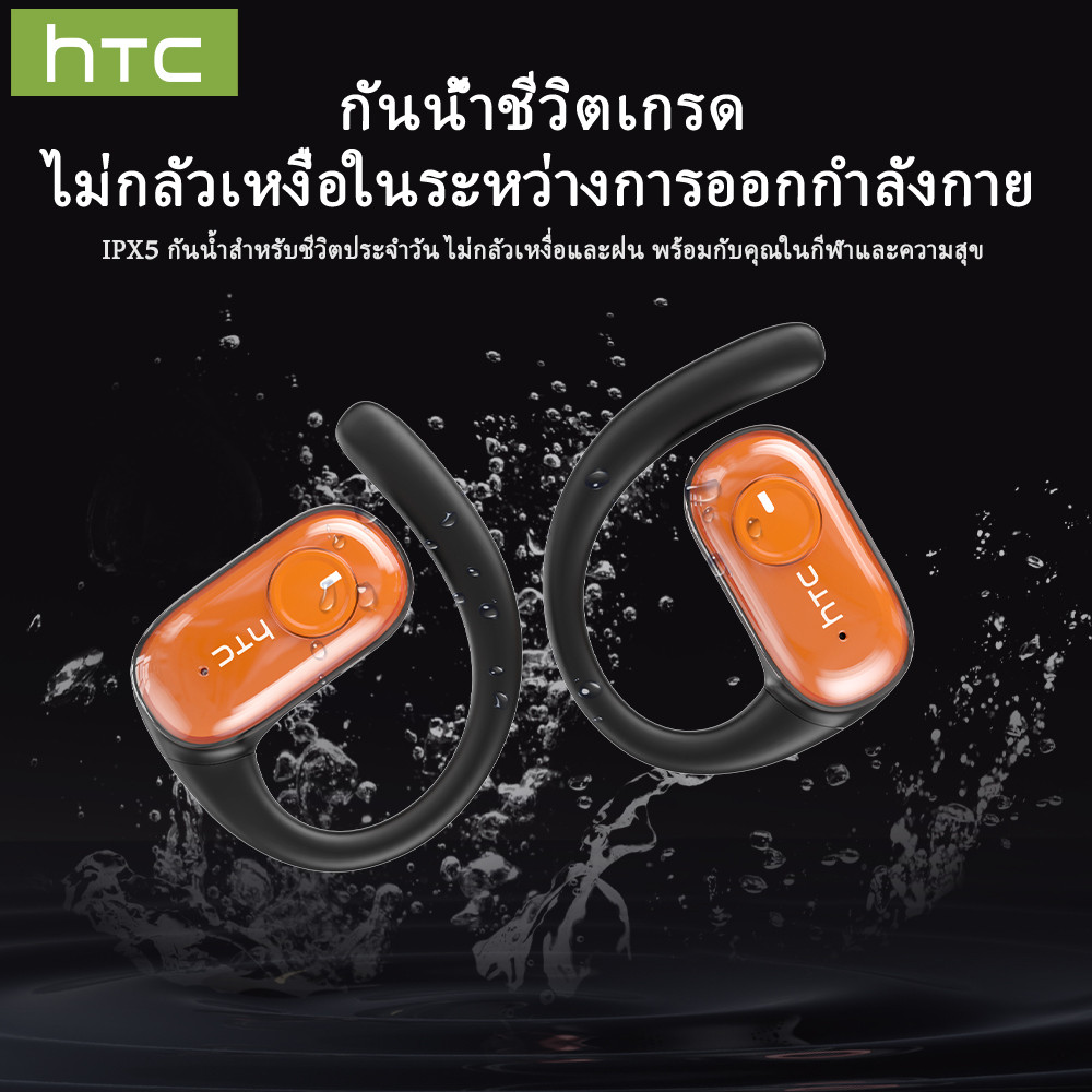 HTC NE10 RGB Quicksand Luminous Sports หูฟังบลูทูธ Bluetooth 6.0 40 ชั่วโมง อายุการใช้งานแบตเตอรี่ หูฟังไร้สาย - รูปที่ 6