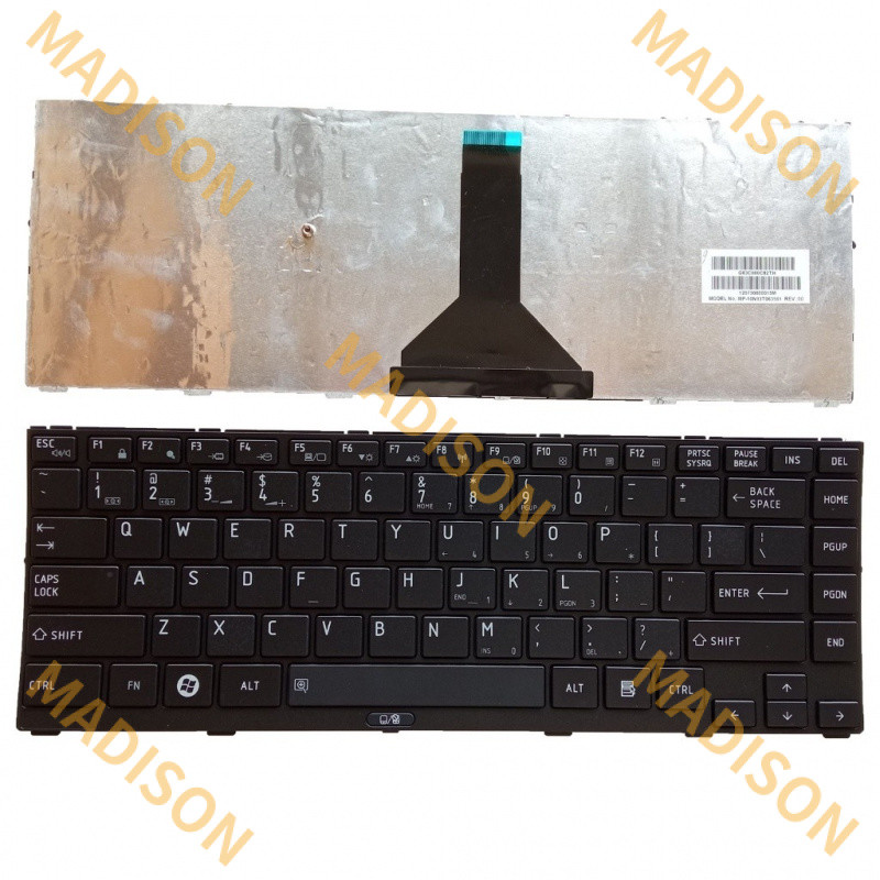 ใหม่สำหรับคีย์บอร์ด Toshiba Satellite r845 r945 Tecra R840 r940 US MP-10N93US6356