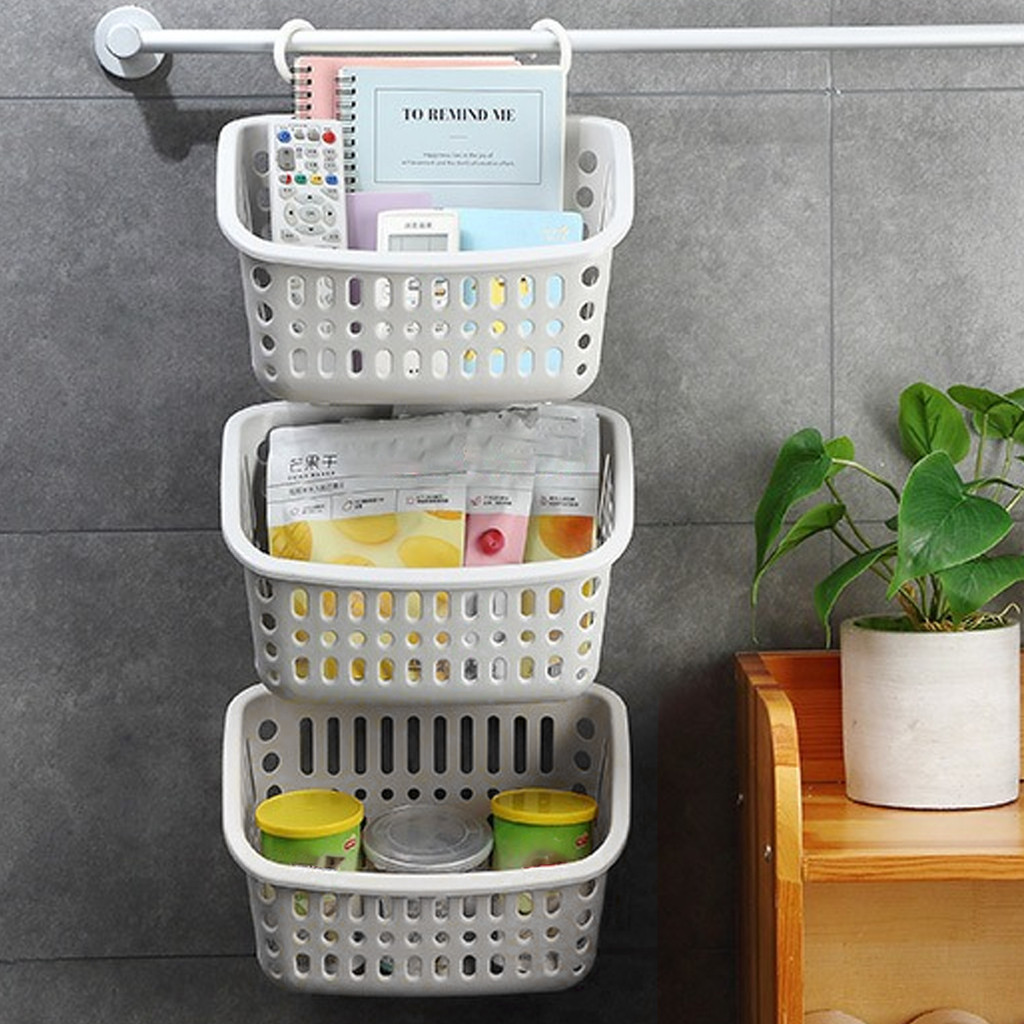 ตะกร้าอาบน้ําอเนกประสงค์พร้อมตะขอ-ที่เก็บของแบบแขวนในห้องน้ํากันน้ํา-ห้องครัวจิปาถะและชั้นวางจัดระเบียบอุปกรณ์อาบน้ํา - รูปที่ 3