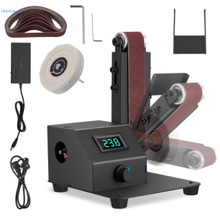 🔥🔥🔥 COD Mini Belt Sander1.2x15in Belt Bench Grinder 350W Electric Sander With 10Pcs Sanding Belts For Plastic Jade