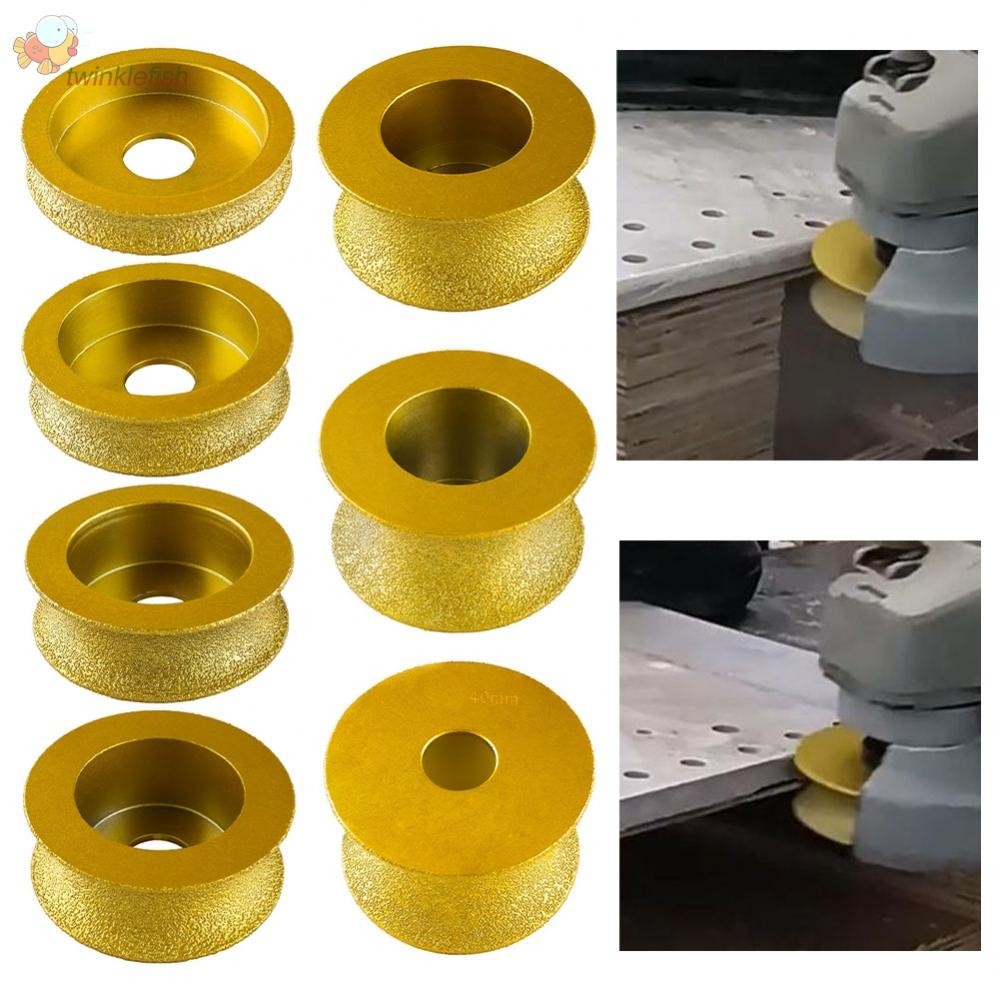 บดล้อ 74 x 20 มม. สูญญากาศแห้ง Brazed Bullnose Edge สําหรับเครื่องบดมุมเครื่องมือ