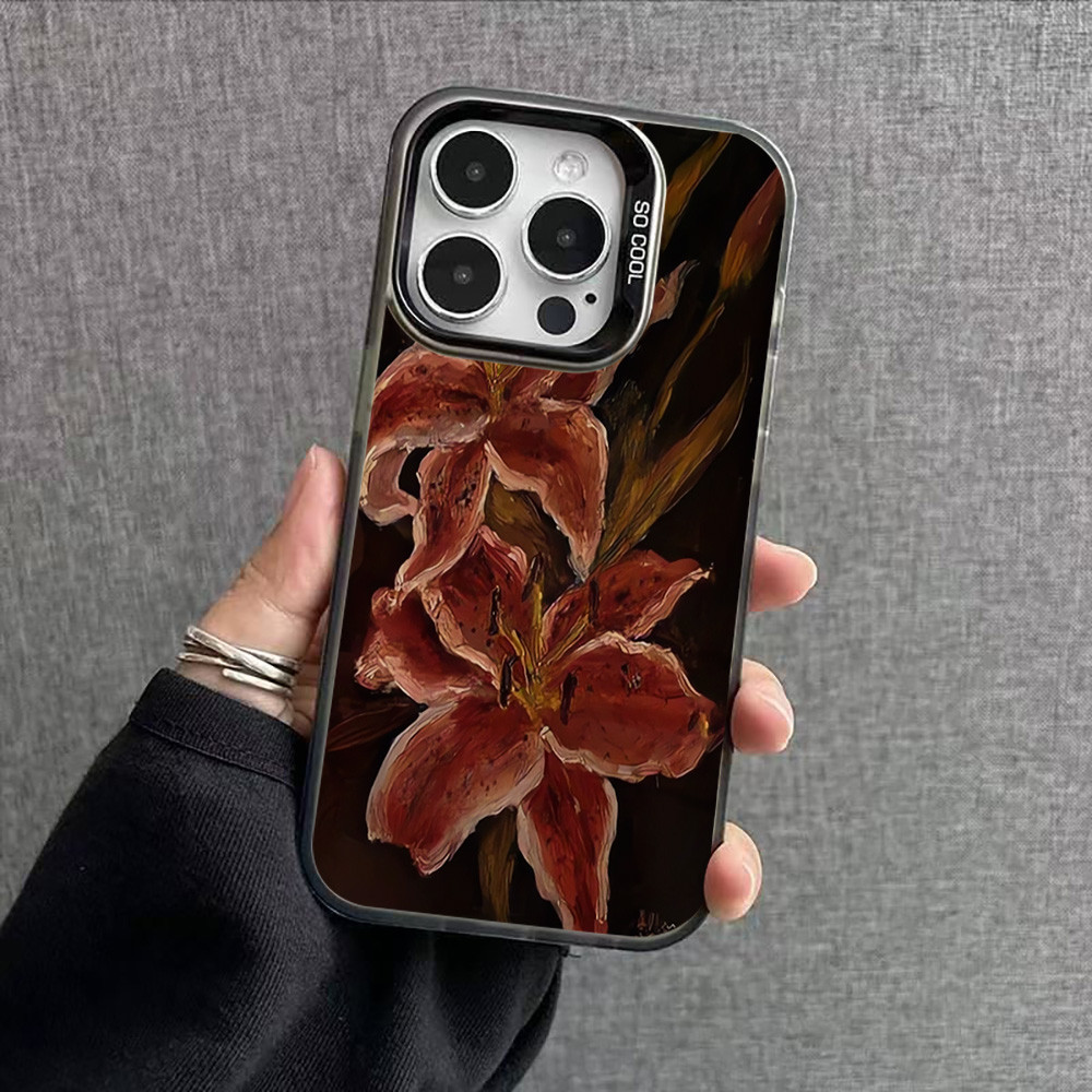 เคสโทรศัพท์ For iPhone 11 13 16 pro max Case iPhone 13 14 15 pro max 12 13 pro max 7 8 Plus XR XS Max IMD สีขั้นสูง INS - รูปที่ 3