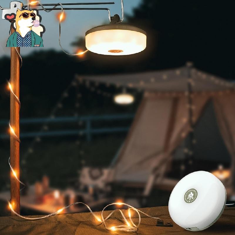 Camping Light Garland ชาร์จ LED Camping Light หรี่แสงได้ Camping Light HYRY