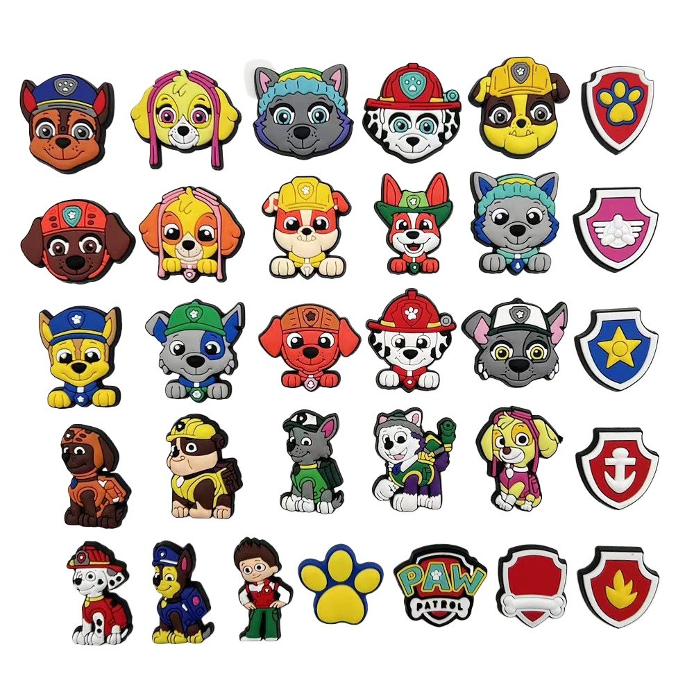 32 ชิ้น/เซ็ตรองเท้า Charm MEIDJ ตัวติดรองเท้า Pvc ตัวการ์ตูน สำหรับตกแต่ง MEIDJ Diy รองเท้าหัวโต ติดง่าย น่ารัก