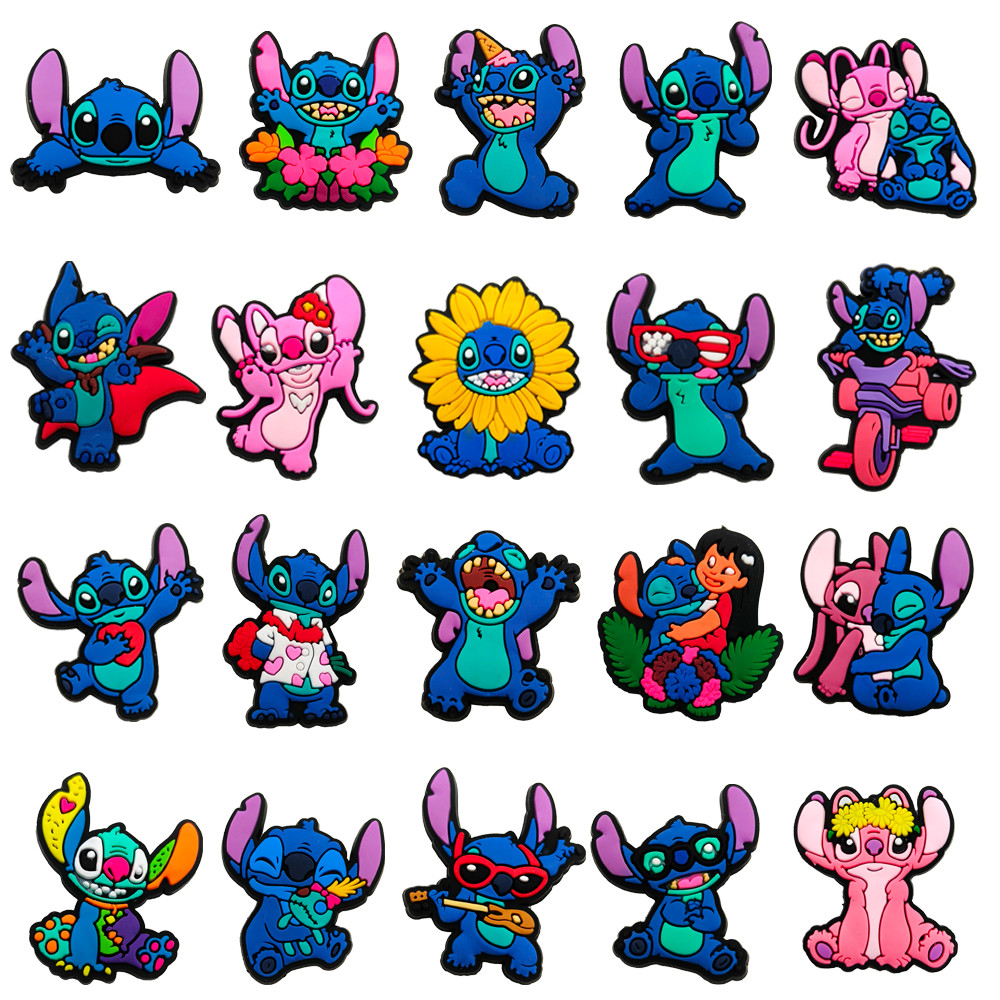 20 ชิ้น/เซ็ตรองเท้า Charm MEIDJ ตัวติดรองเท้า Pvc ตัวการ์ตูน สำหรับตกแต่ง MEIDJ Diy รองเท้าหัวโต ติดง่าย น่ารัก