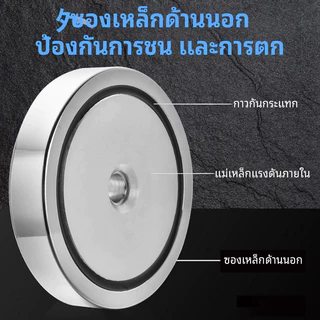 Go Outdoors แม่เหล็กแรงดูดสูง Neodymium Recovery แม่เหล็กเก็บของ แม่เหล็กแรงดูดสูง แม่เหล็กแรงสูง Fishing magnet