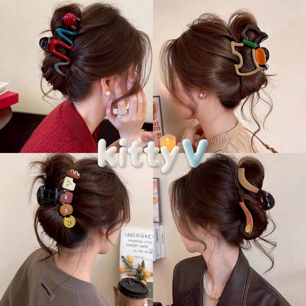 kitty.vogue พร้อมส่ง กิ๊ปหนีบผม ลายแฟชั่น สไตล์มินิมอล ใส่สบาย น่ารัก-VO-35/VO-36/VO-37/VO-38