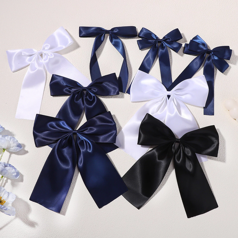 1pc สาวสไตล์บัลเล่ต์โบว์ผูกผมยาวริบบิ้นกิ๊บสาวหวานครึ่งผูกผม Headwear แฟชั่นแฟชั่นเครื่องประดับผม thumbnail 4